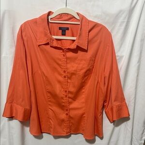 Westbound Orange Button Down Shirt